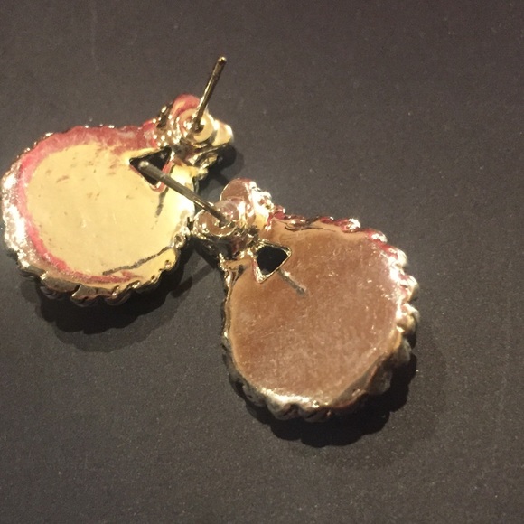 Coco Carmen Drop Earrings Silver w/ Blue Crystal - Picture 7 of 8